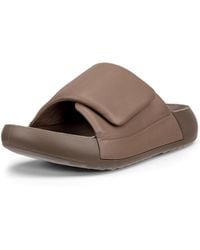 Ecco - Cozmo Platform Cross Band Sandals, Leather - Lyst