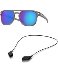 Oakley - Sunglasses Bundle: Oo 9436 943606 Latch Beta Matte Grey Ink Priz Accessory Shiny Black Leash Kit - Lyst