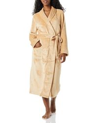 Femme Vêtements Vêtements de nuit Robes de chambre et peignoirs Peignoir en Peluche Mi-Long Cachemire Amazon Essentials en coloris Neutre 11 % de réduction 