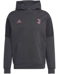 adidas - Sweats - International Juventus Turin Travel Sweat ? Capuche Gris/Noir - Lyst