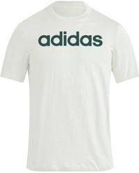 adidas - Essentials Single Jersey Linear Embroidered Logo T-Shirt - Lyst