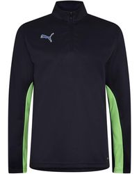 PUMA - S Finesse Performance Quarter Zip Drill Top Navy/apple Xl - Lyst