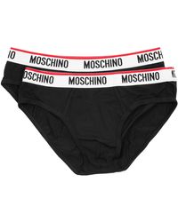 Moschino - 2er-Pack -Slips mit Logo und Vivo Rot - Lyst