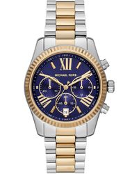 Michael Kors - Watches Lexington Quartz Watch with Stainless Steel Strap - Lyst