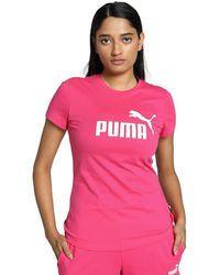 PUMA - T-shirt Essentials Logo - Lyst