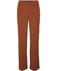 Vero Moda - Vmzamira MW Straight Pant Ga Noos Pantaloni in Tessuto - Lyst