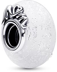 PANDORA - Moments Mum Sterling Silver Charm With Dichroic And White Murano Glass - Lyst