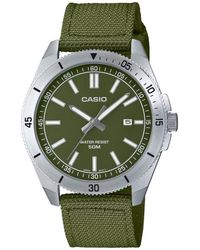 G-Shock - MTP-B155C-3EV Orologio da uomo analogico al quarzo con cinturino in nylon - Lyst