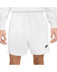 Nike - Shorts da Uomo Club Fleece Bianco Taglia XXL cod DX0731-100 - Lyst