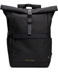 Tommy Hilfiger - Th Monotype Pu Rolltop Backpack - Lyst