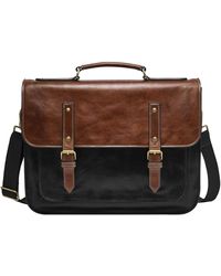 Fossil Greenville Workbag Onyx - Brown