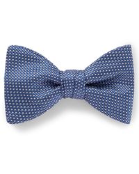HUGO - Bow tie dressy Fliege aus Seiden-Mix mit Web-Dessin Blau Stck - Lyst