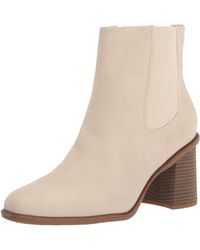 Dr. Scholls - S Ride Away Block Heel Bootie White Cap Synthetic 10 M - Lyst