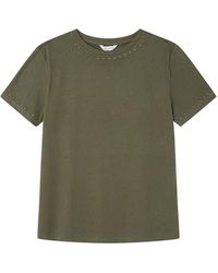 Springfield - Camiseta Kaki M - Lyst