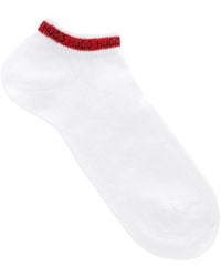 HUGO - Two-pack Of Ankle Socks With Logo-tape Effect - Lyst