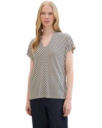 Tom Tailor - Basic T-Shirt mit Allover-Print - Lyst