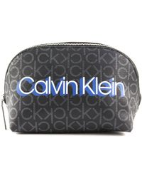 Calvin Klein Make-Up Bag Monogram Monogram Black Monogram - Nero