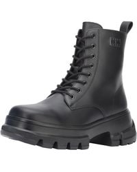 Tommy Hilfiger - Stiefel Chunky Leather Boot aus Leder - Lyst