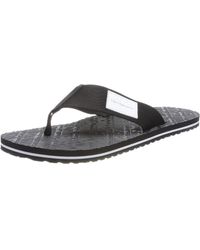 Calvin Klein - Flip Flops Beach Sandal Woven Patch Badeschuhe - Lyst