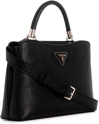 Guess - Handtasche Gizele Compartment Satchel Black One Size - Lyst
