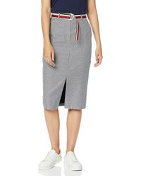 Tommy Hilfiger Rosalia HW Pencil Skirt Gonna - Blu