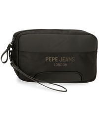 Pepe Jeans - Bromley Handbag Black 24.5x15x6cm Polyester - Lyst