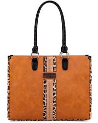 Wrangler - Tote Bag For Western Woven Shoulder Purse Leopard Print Handbags - Lyst