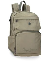 Pepe Jeans - Corin Laptop Backpack 13.3" Green 25x37x10cm Polyester And Pu 9.25l By Joumma Bags - Lyst