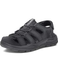 Skechers Melbo Journeyman 2 Closed Toe Sandals in Black for Men | Lyst UK