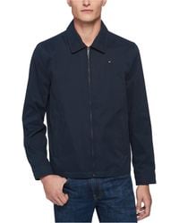 Tommy Hilfiger - Lightweight Micro Twill Golf Jacket Outerwear - Lyst