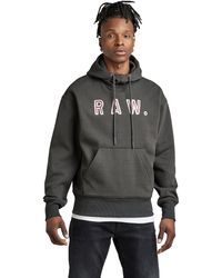 G-Star RAW - Vulcanic RAW Loose HDD sw Hooded Sweatshirt - Lyst
