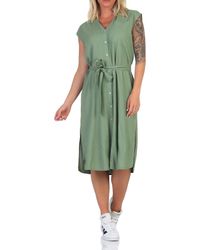 Vero Moda - Female Hemdblusenkleid VMMYMILO Langes Kleid - Lyst
