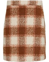 S.oliver - Kurzer Bouclé-Rock mit Musterung beige 40 - Lyst