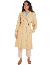 Tommy Hilfiger - Blend Fluid Trench Ww0ww41900 Woven Coats - Lyst