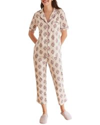 Women'secret - Pijama Camisero ga Corta Capri Flores Pyjama - Lyst