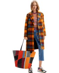 Desigual - Woven Overcoat - Lyst