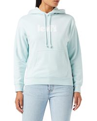 Levi's - Graphic Standard Hoodie Mujer Poster Logo Starlight Blue - Lyst