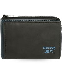 Reebok - Division Monedero con Tarjetero Negro 11x7x1,5 cms Piel - Lyst