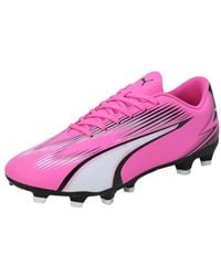 PUMA - Chaussures de Football Ultra Play FG/AG 44 Poison Pink White Black - Lyst