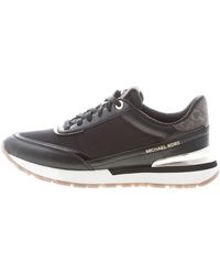 Michael Kors - Donna Sneaker Nova in Pelle e Tessuto Nero più Oro Color Nero Size IT 40 - EU 41 (US 10) - Lyst