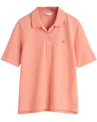 GANT - Slim Shield SS Pique Polo - Lyst