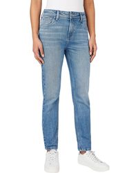 Pepe Jeans - High Waist Tapered PL204591 Jeans - Lyst