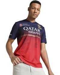 PUMA - RCB 2025 Replica Cricket Jersey Navy Flame Scarlet - Lyst