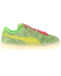 PUMA - Ghostbusters Baskets à lacets en daim pour homme Vert Taille XL - Lyst