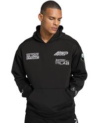PUMA - Hoodie Garage Crew Mercedes-AMG Petronas Motorsport XL Black - Lyst