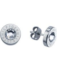 Tommy Hilfiger - Jewelry Pendientes de botón para Mujer de Acero inoxidable con cristales - 2700259 - Lyst