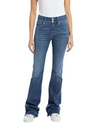 Replay - Jeans Schlaghose Newluz Flare Flare-Fit mit Power Stretch - Lyst