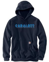 Carhartt - Kapuzenpullover Rain Defender Logo Graphic - Lyst