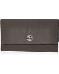 Timberland Womens Leather Rfid Zip Around Wallet Clutch With Strap Wristlet  in Black - Save 34% - Lyst