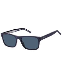 Tommy Hilfiger - Sunglasses Th 1794 / S Pjp/ku Sunglasses Color Blue Blue Lens Size 55 Mm - Lyst